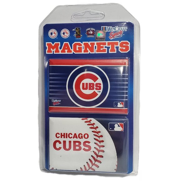 MLB Chicago Cubs 2 Pack Magnets - Picture 1 of 2